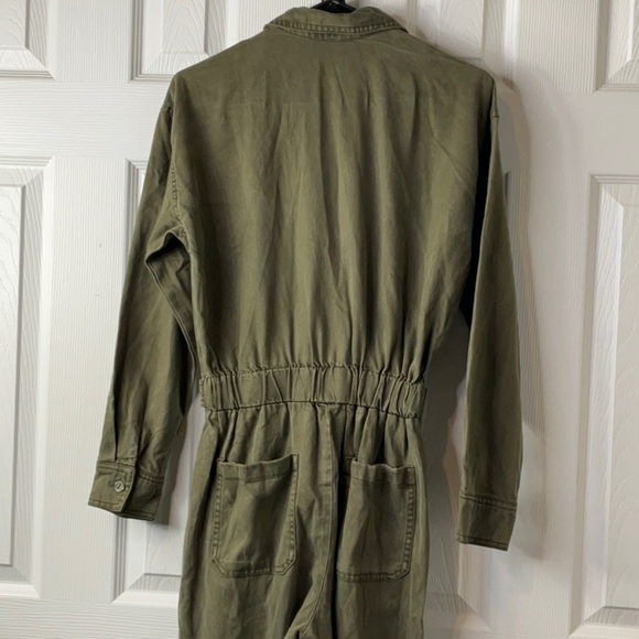Young Fabulous & Broke Long Sleeve Jumpsuit in Pine Green Size S - Picture 10 of 15